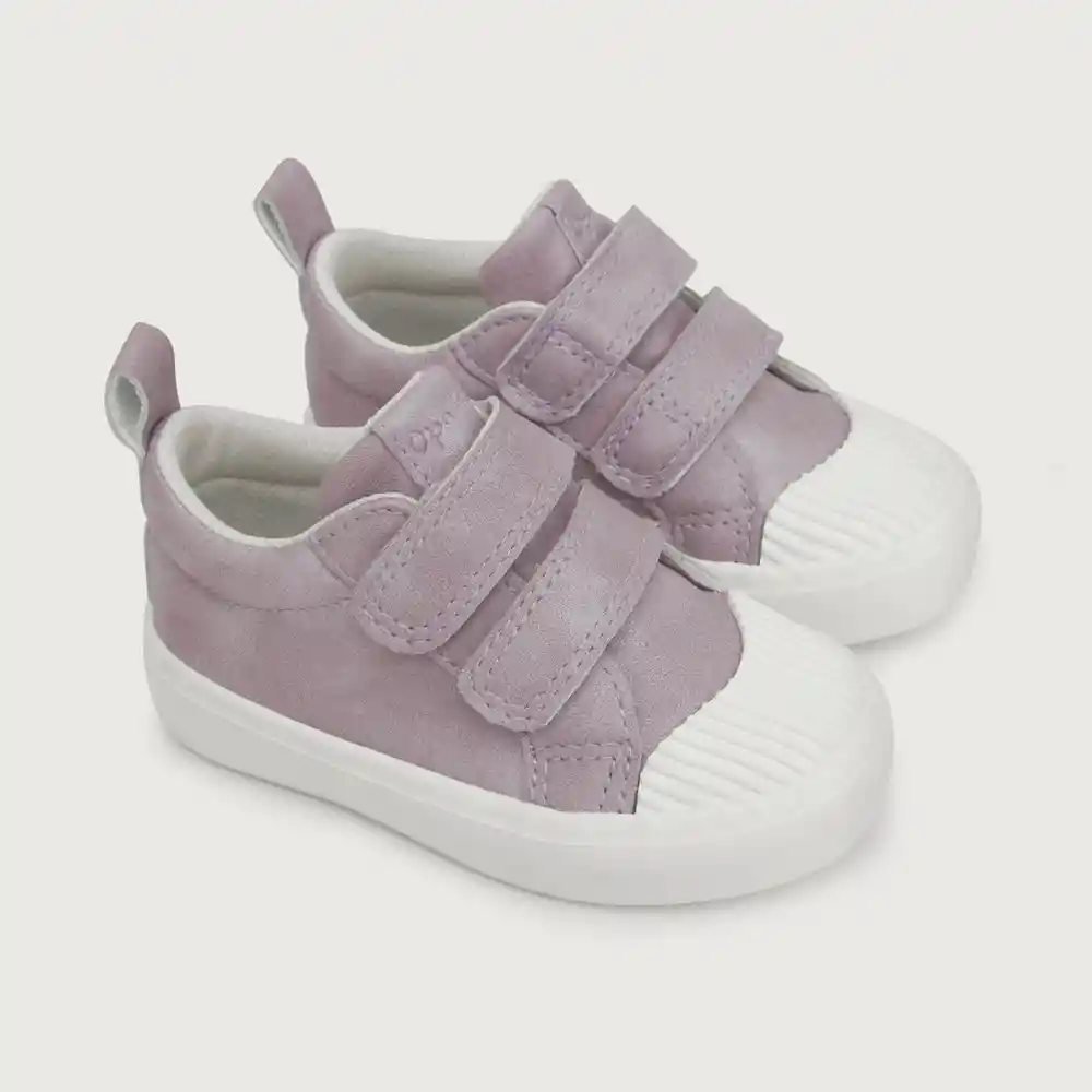 Zapatillas Urbana Niña Metalizada Lila Talla 20