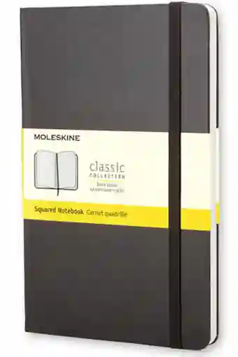 Cuaderno Clásico / Grande / Negro / Cuadriculada
