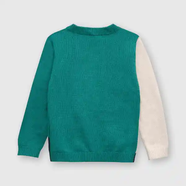 Abrigo Bloque de Bebé Niño Verde Talla 3/6M Colloky