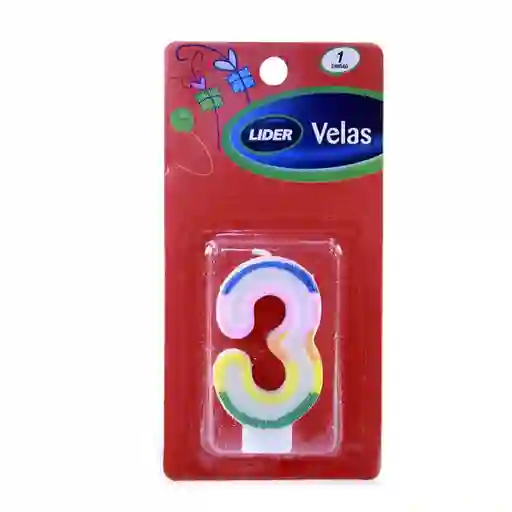 Líder Vela Número Brillan 3