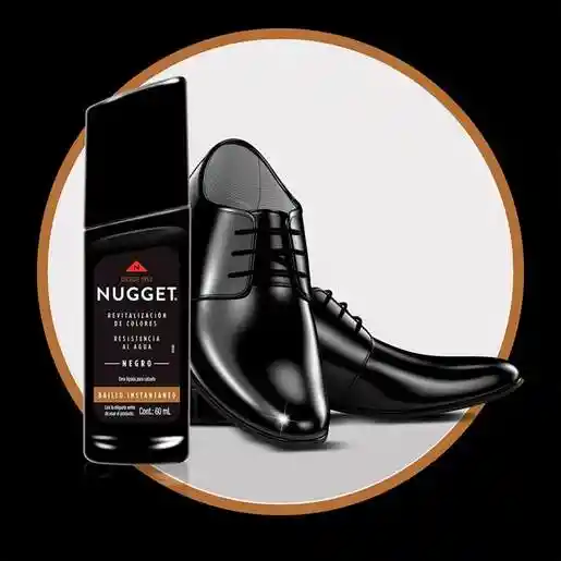Nugget Betún Líquido Para Calzado Negro 60ml