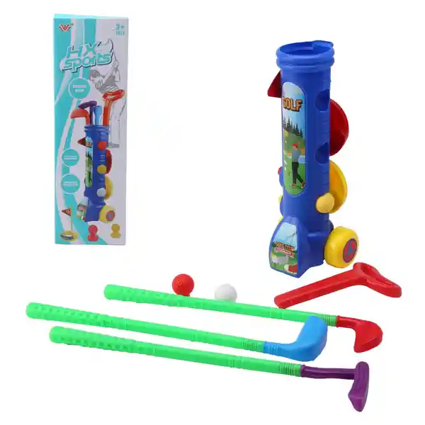 Hx Sports Set de Juego de Golf Con Carro y Accesorios