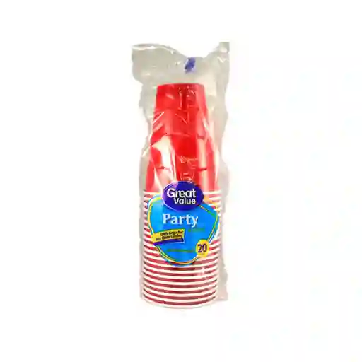 Vaso Rojo Great Value