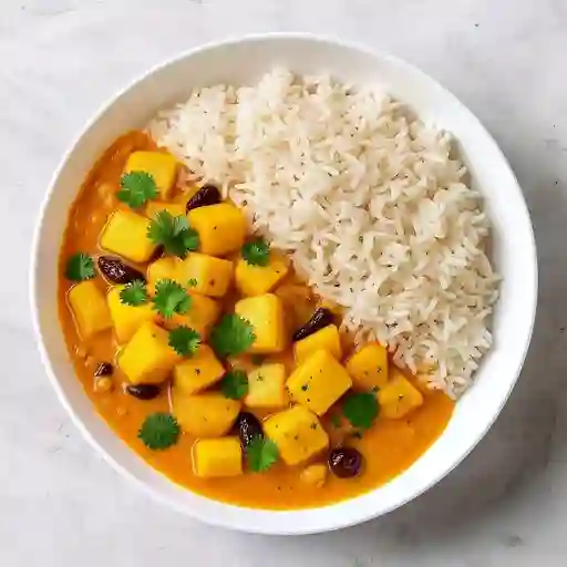 Curry y Arroz Blanco