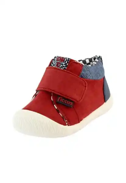 Zapatillas Velcro Gatear Soft Niño Rojo 18 827 Ficcus