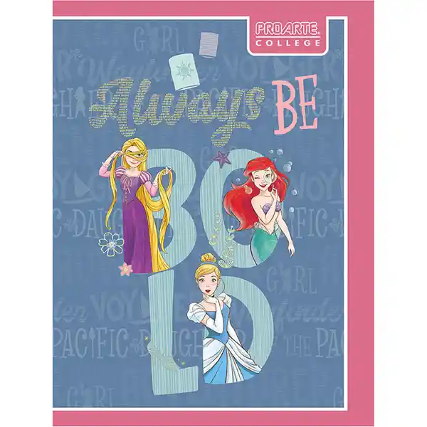 Proarte Cuaderno College Princesas 80 Hojas