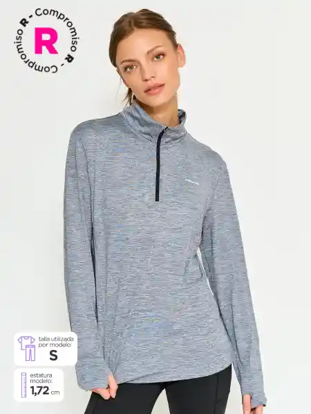 Head Polera Running Ttem Mujer Gris S