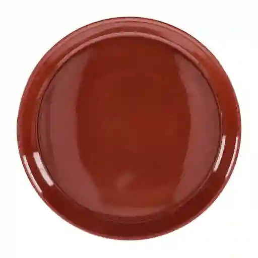 Plato de Comida de Cerámica Rojo 26 x 2