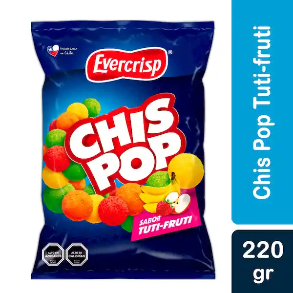Evercrisp Gomita Chispop Tuttifruti