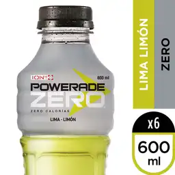 Powerade Zero Lima-Limón 600 Ml Multipack X 6