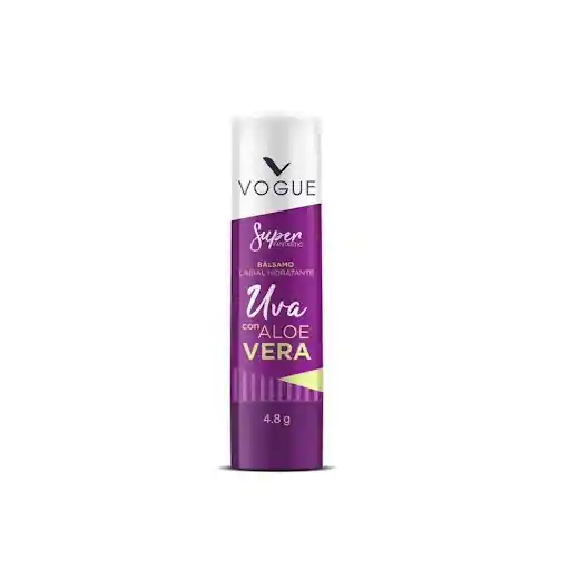 Vogue Bálsamo Labial Hidratante Sabor a Uva con Aloe Vera 
