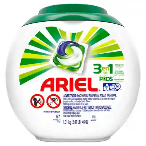 Ariel Power Pods Detergente en Cápsulas 3en1