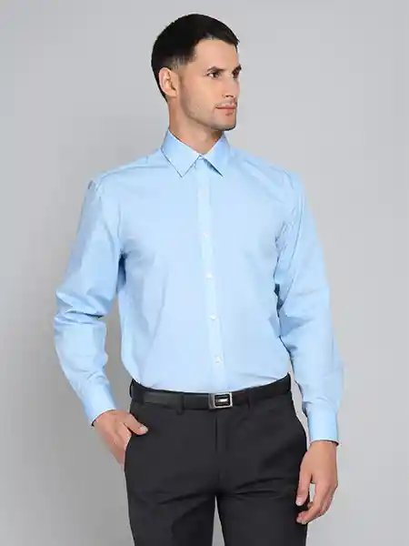 Van Heusen Camisa 281 33/34 Celeste 16