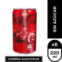 Coca Cola sin Azúcar pack por 6 und