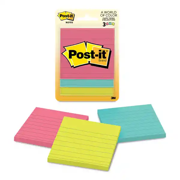 Post-It Nota Adhesiva Rayas Ultra 3 x 3 50 Hojas