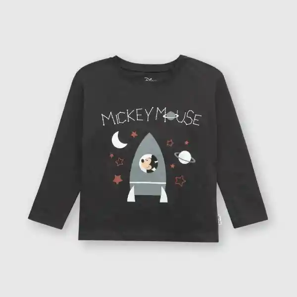 Polera Mickey de Bebé Niño Marengo Talla 3/6M Colloky