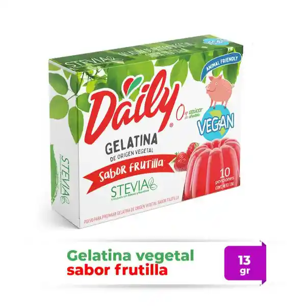 Daily Gelatina Vegan Frutilla