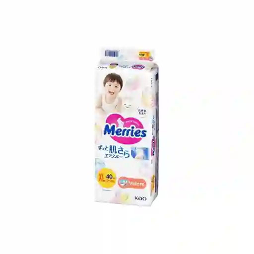 Super Jumbo Pañal Merries Velcro XL