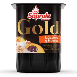 2 x Yogurt Gold Lucuma Nuez Soprole 165 g