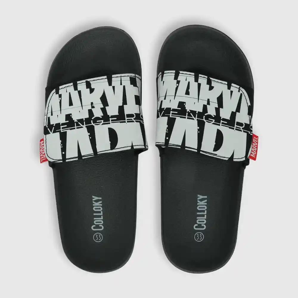 Pantinas Marvel De Niño Negro Talla 33