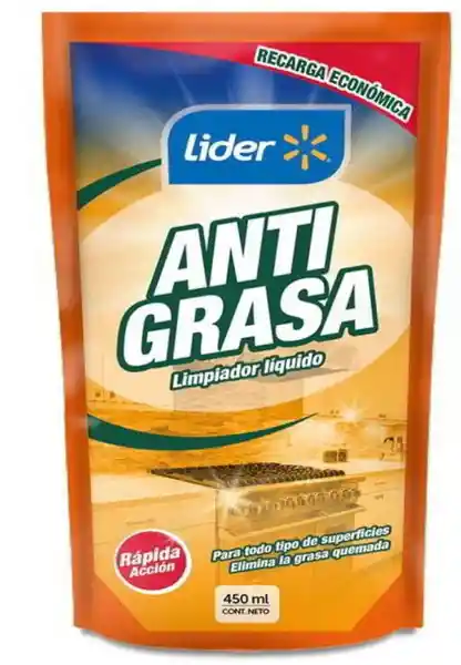 Limpiador Líquido Antigrasa Lider