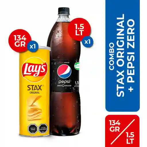 Combo Stax y Pepsi 1.5 L