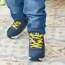 Botines Urbano De Niño Azul/amarillo Talla 25