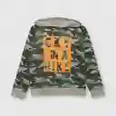 Polerón Cky Camuflado de Niño Verde Militar Talla 4A Colloky