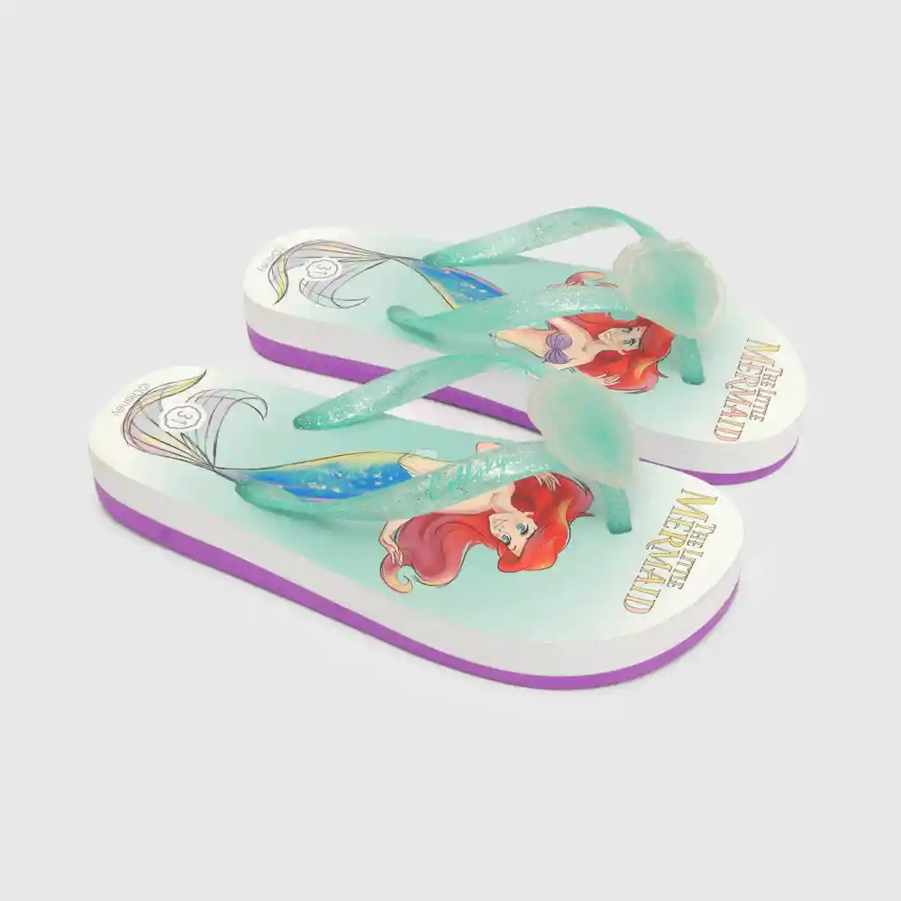 Hawaiana De La Sirenita Para Niña Lila Talla 35