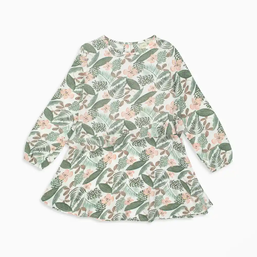 Vestido Para Niña Safari Verde Talla 4a