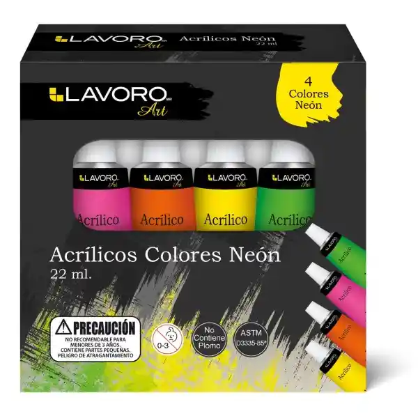 Lavoro Pintura Acrí­lica Colores Neón 519920