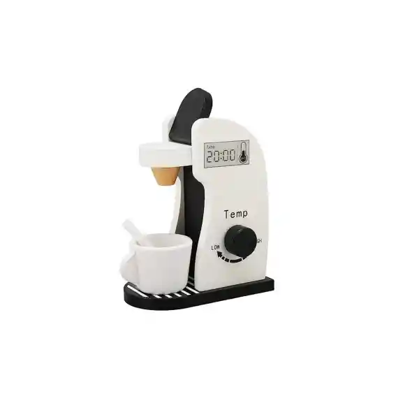 Wenden Toys Cafetera de Madera Con Accesorios Linea Black