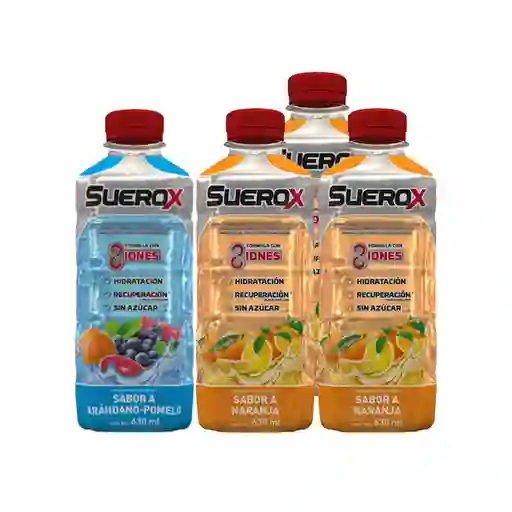 Combo Suerox Isotonica Arandano Pomelo 630 mL Suerox Bebida