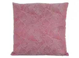 Cojin Hojas Burdeo Ripley Home