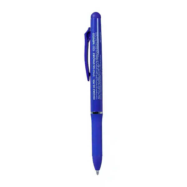 Pluma Borrable 0.7 mm Celeste Miniso