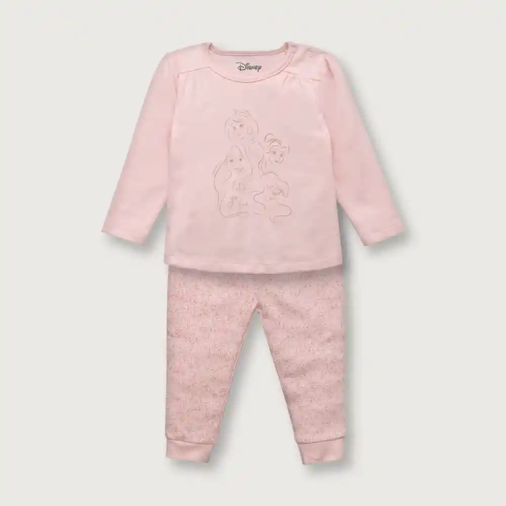 Pijama Disney Minnie Mouse De Niña Damasco Talla 4a