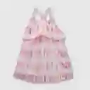 Vestido Teñido Con Manchas De Niña Lila Talla 2 Años