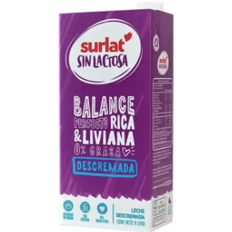 Surlat Leche Descremada sin Lactosa