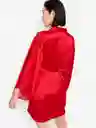 Victoria's Secret Bata Estilo Kimono de Satén Rojo Talla XS/S