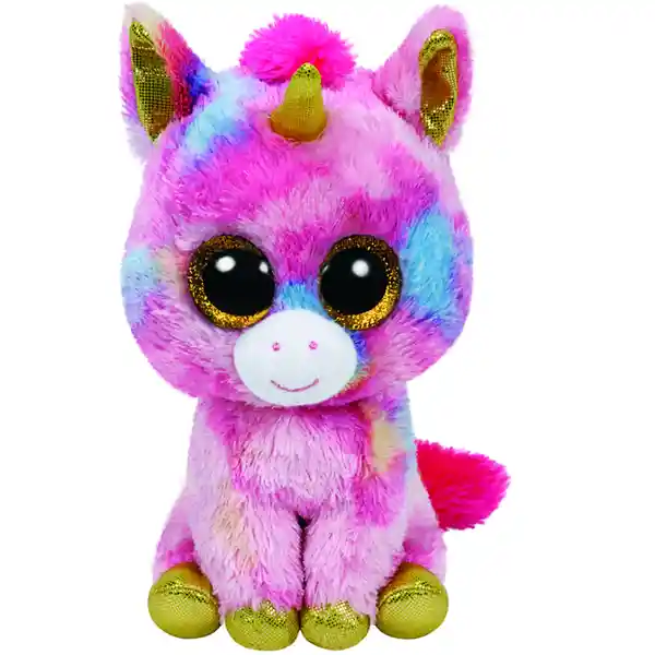 Ty Peluche Beanie Boos Unicornio Multicolor Fantasía Mediano 37041