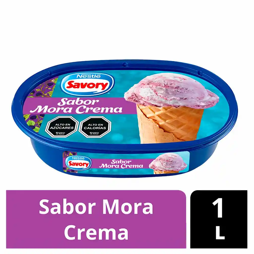 Savory Helado Mora Crema
