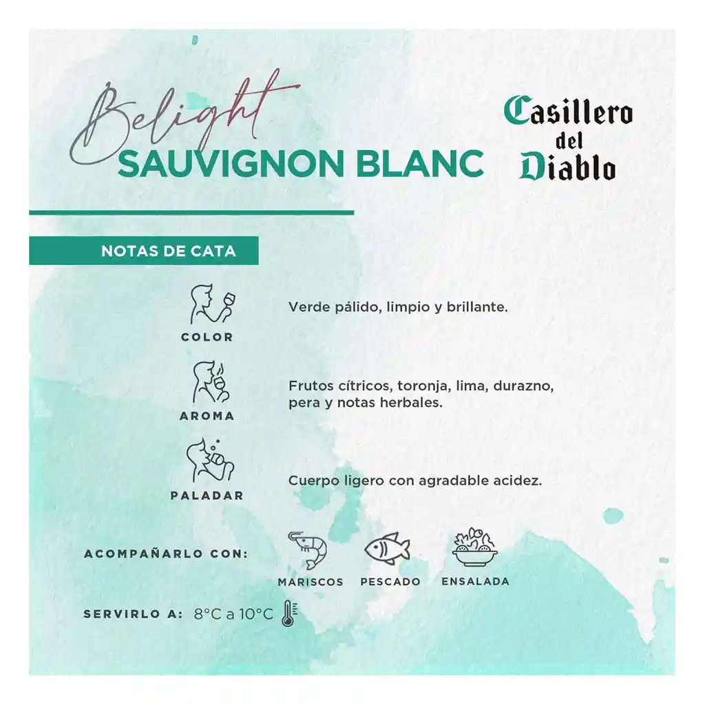 Casillero Del Diablo Vino Blanco Belight Sauvignon Blanc