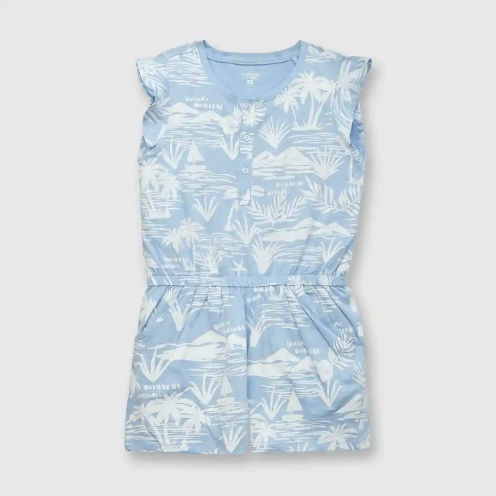 Entero Estampado De Niña Lavanda Talla 8a