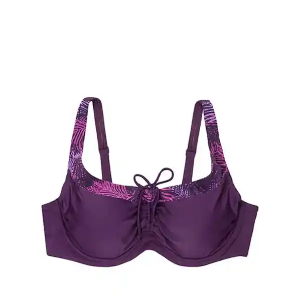 Bikini Copa C-D Blanda Estampado Morado Talla 52 Samia