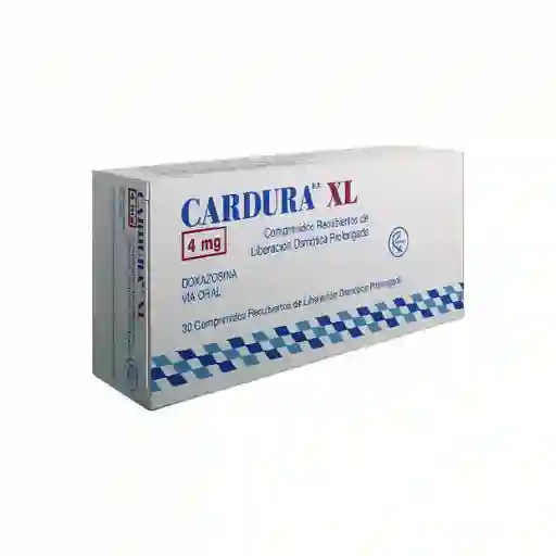 Cardura XL 4 mg Comp Rec de Liberacion Osmotica Prolongada