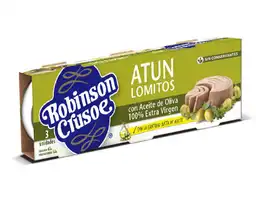 Robinson Crusoe Atun Lomitos Con Aceite De Oliva 100% Extra Virgen Tripackmarca Exclusiv 195 Gr