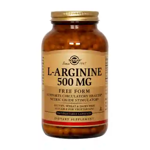  SOLGAR Suplemento Dietario Larginine Arginina (500 Mg) 