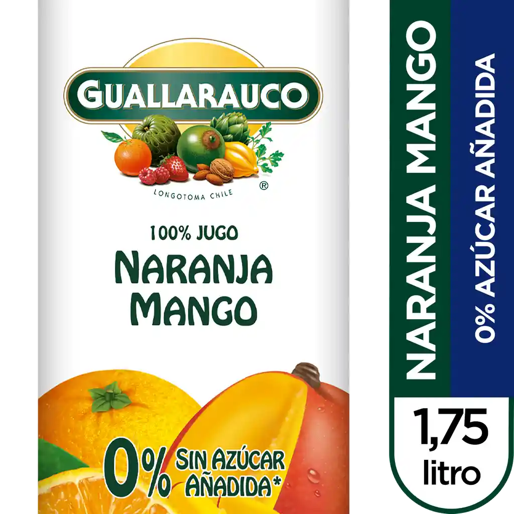 Guallarauco Jugo de Naranja y Mango sin Azúcar