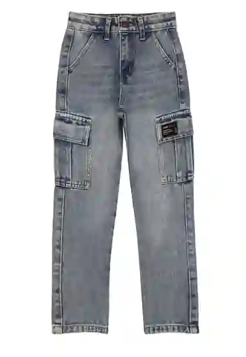 Jean Cargo Essence jr Niño Azul Talla 12 - 363