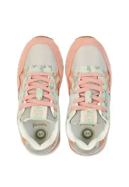 Zapatillas Sport Cordón W24 Niña Rosado 30 908 Ficcus